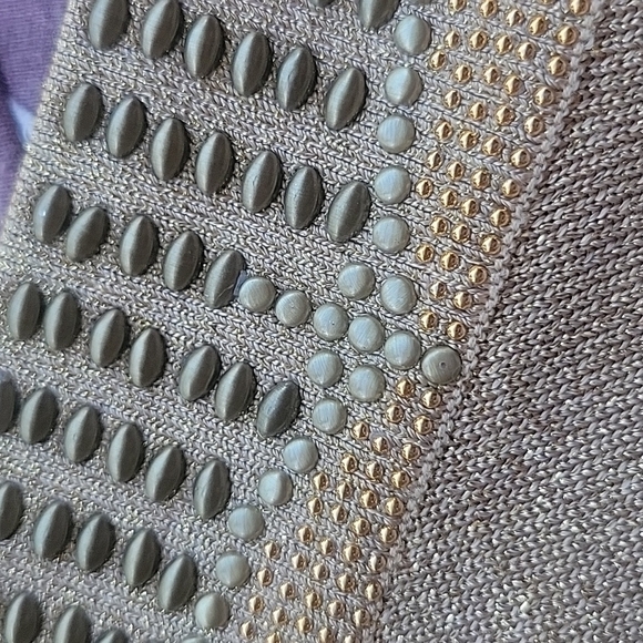 Cache Gold One Sleeve Sweater with Embellished Neckline Size Small - Picture 6 of 7